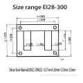 2021 Popularna rozmiar laminowania EI-240 50W1300 STAL STALOWA